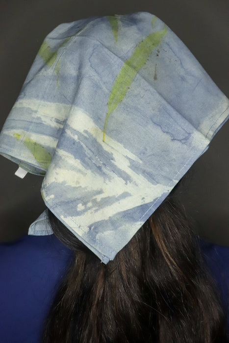 INDIGO HAIR SCARF